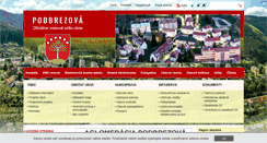 Desktop Screenshot of podbrezova.sk